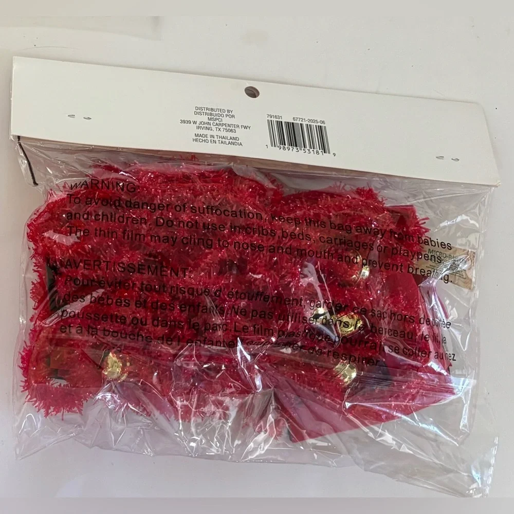 Spanish language Christmas garland NWT NEW 2 sets 6 ft Xmas decor Ashland